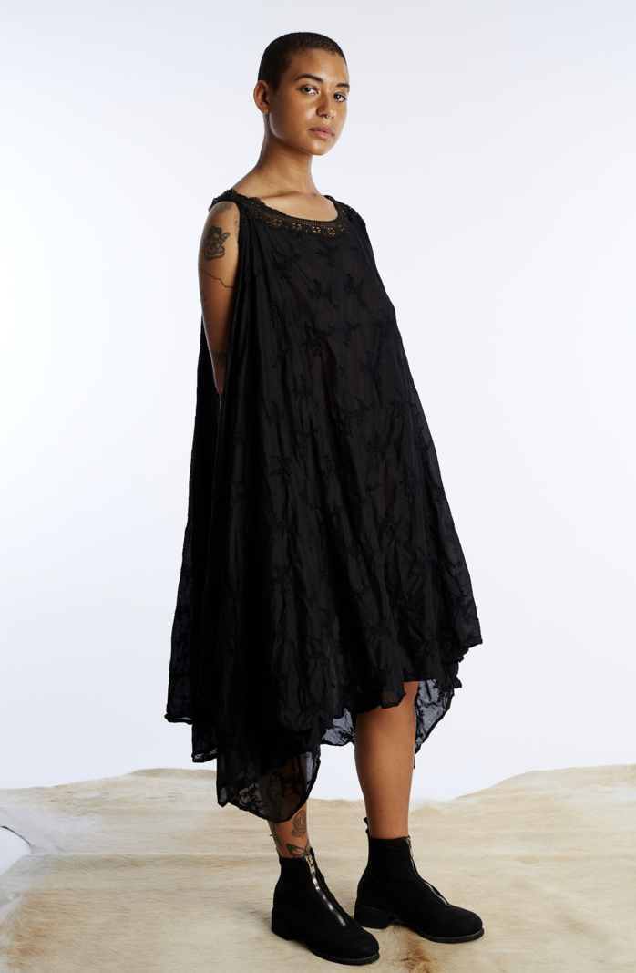 Lace Embroidered Swing Dress - Robin Richman Inc.