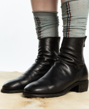 Guidi 796Z Black Leather Back-Zip Boots (39) - V A N II T A S