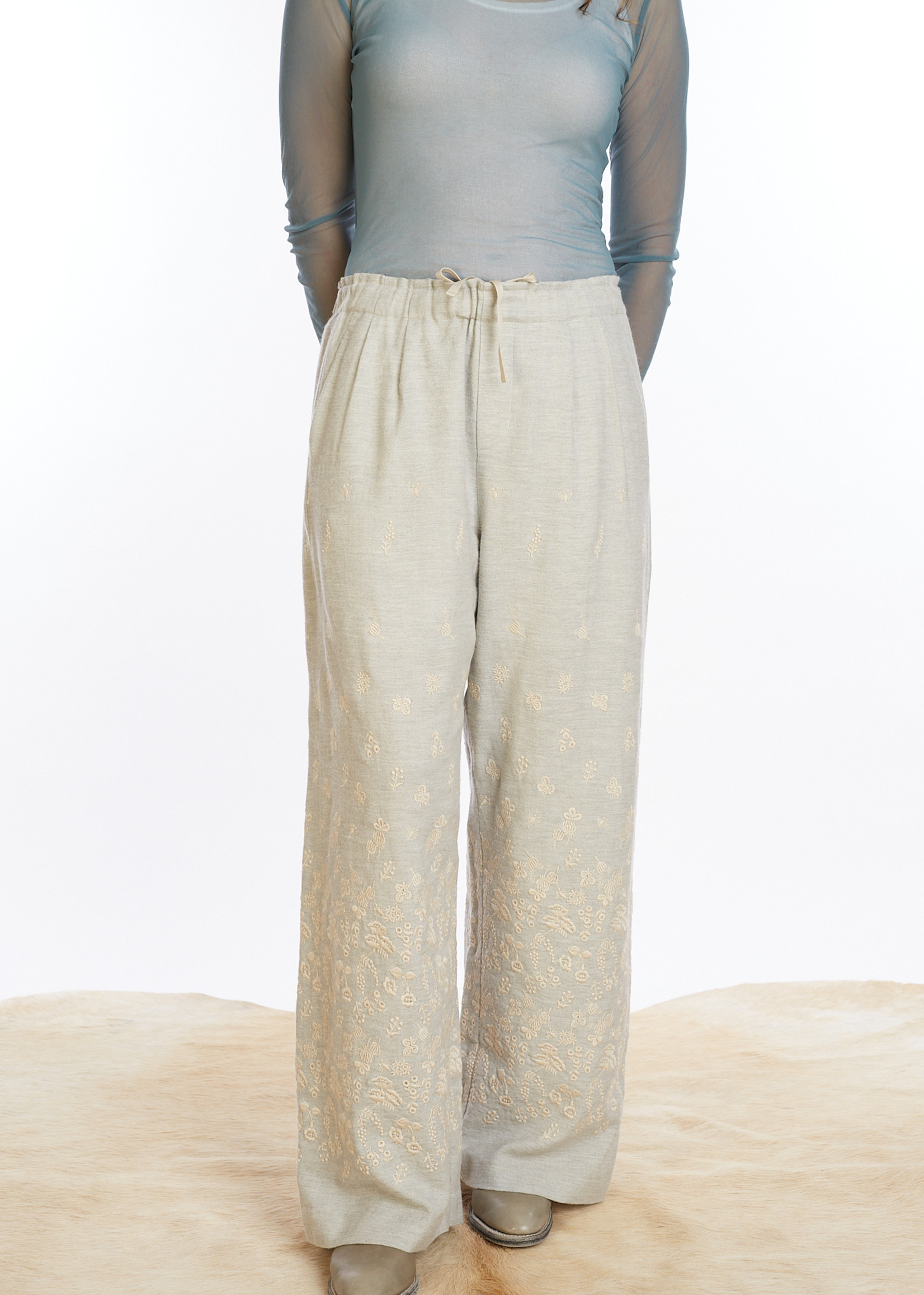Antipast Woven Trousers Ep166 Light Grey