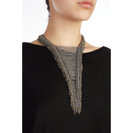 Jean-Francois Mimilla Necklace 104 Pyrite Beads and Chain