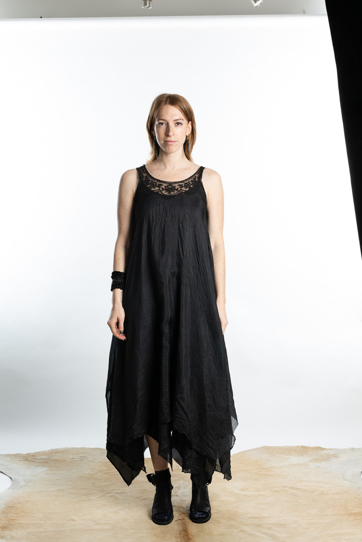 Marc le Bihan Marc le Bihan Lace Embroidered Swing Dress