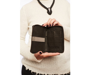 Christian Peau Zip Up Passport Wallet