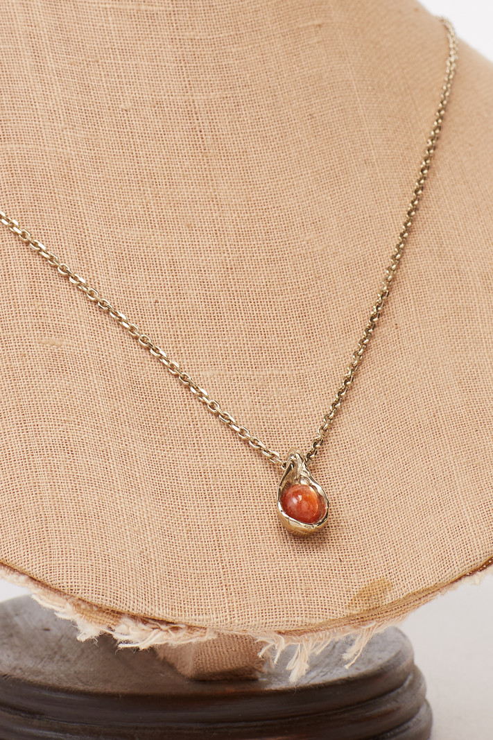 Gaspard Hex Gold-Plated Sunstone Necklace