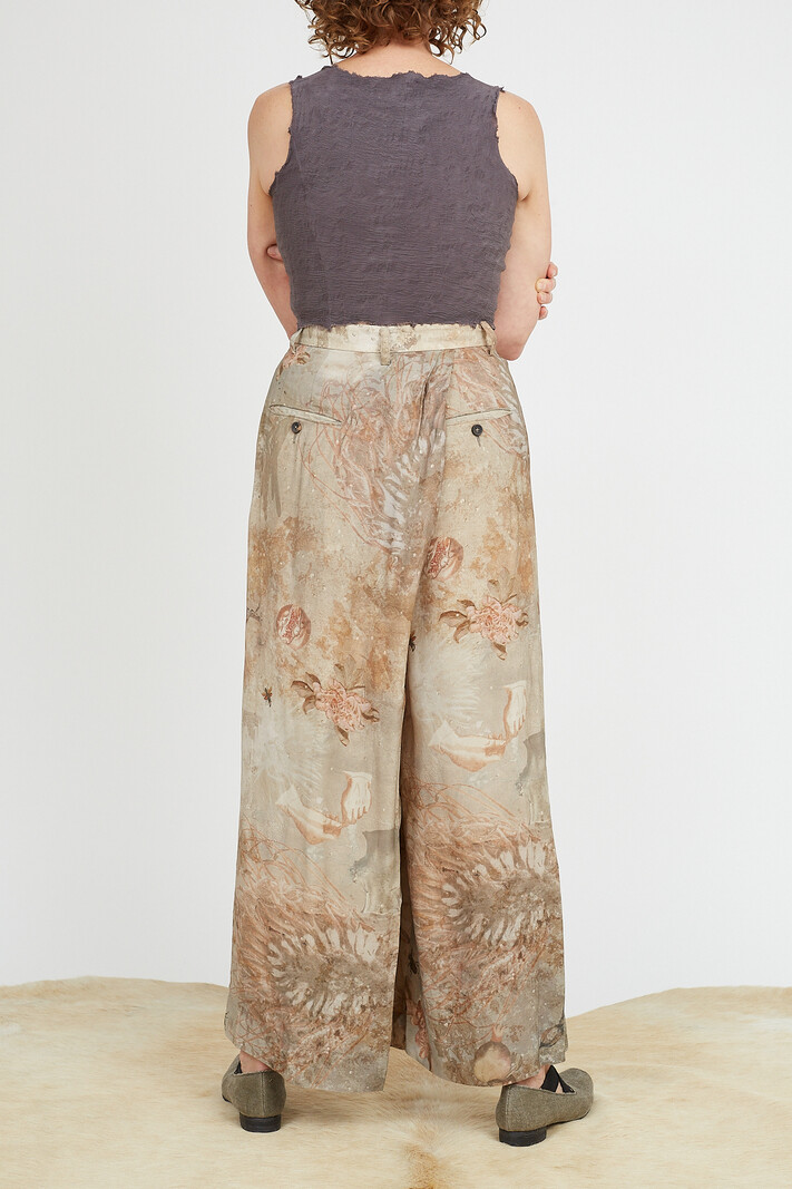 Ziggy Chen Wide Leg Skirt Pants