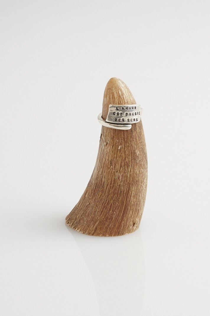 SERGE THORAVAL Silver Poetry Ring (5.1g) R121A-55