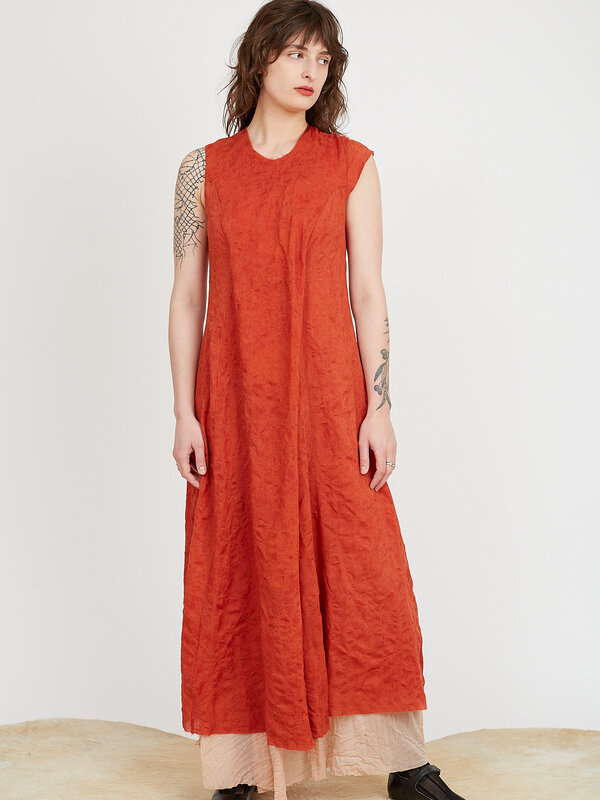 Chiahung Su Hand Dyed Symmetrical Sleeves Dress