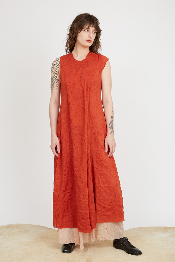 Chiahung Su Hand Dyed Symmetrical Sleeves Dress