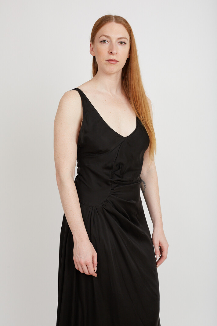 Daub Long Draped Dress