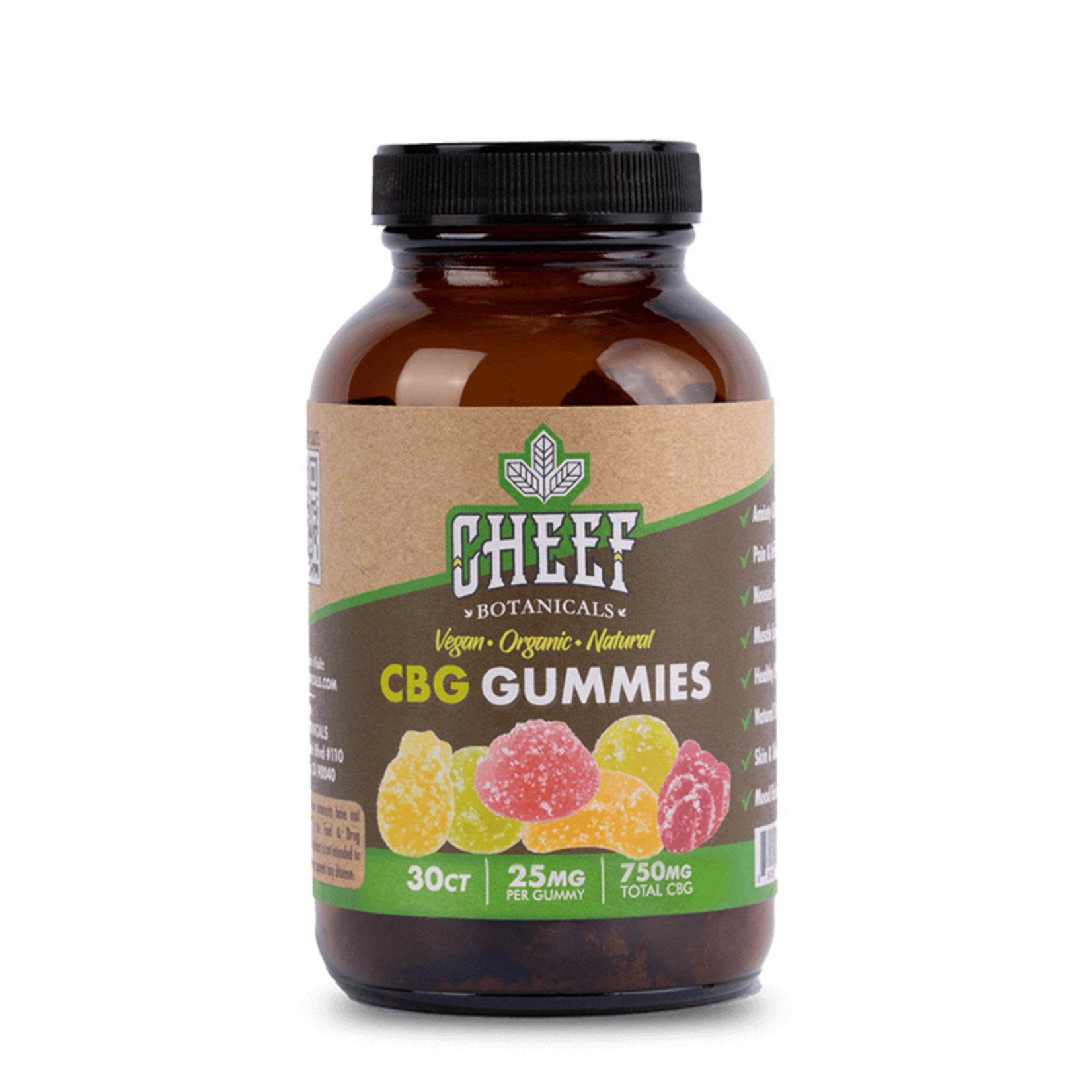 Cheef Botanicals Cheef Botanicals, Gummies, CBG 750mg