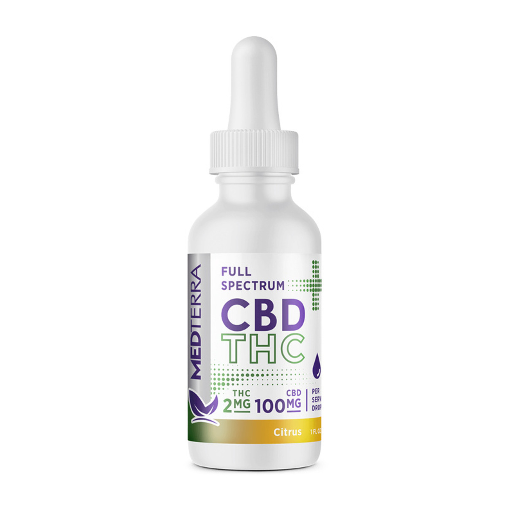 Medterra Medterra Tincture, CBD+THC, 100mg/dose(3000mg)