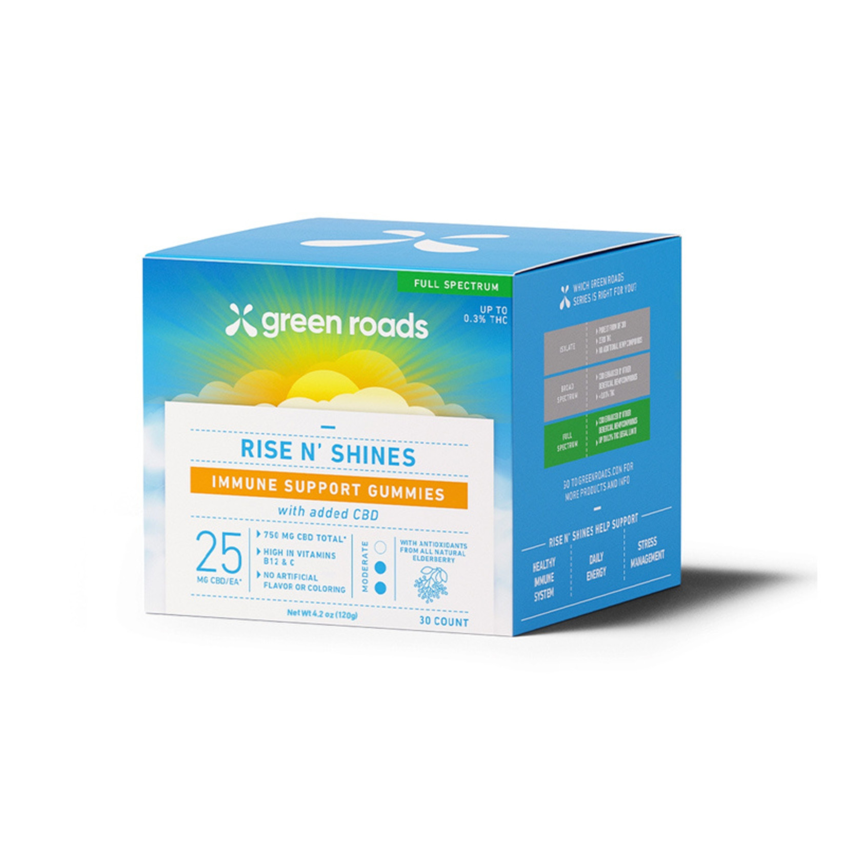 Green Roads Green Roads, Gummies, Rise and Shine 25mg, 30ct