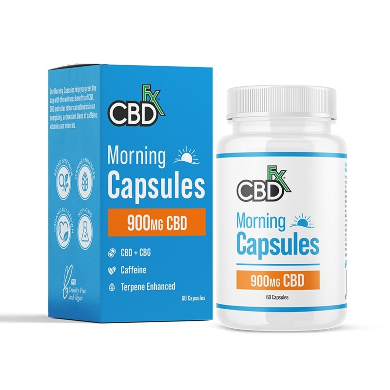 CBDFx CBDFx, Capsules, Morning, CBD+CBG