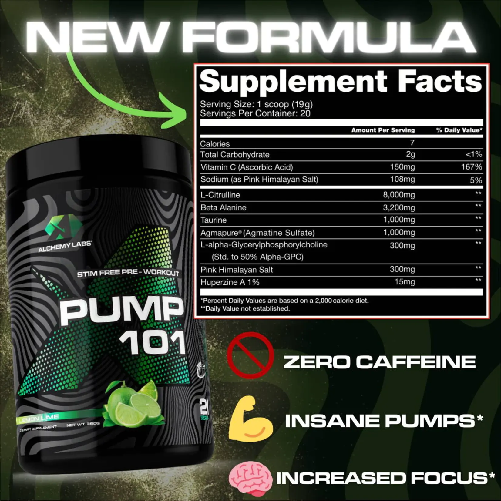 Alchemy Labs Pump 101 *NON-STIM*