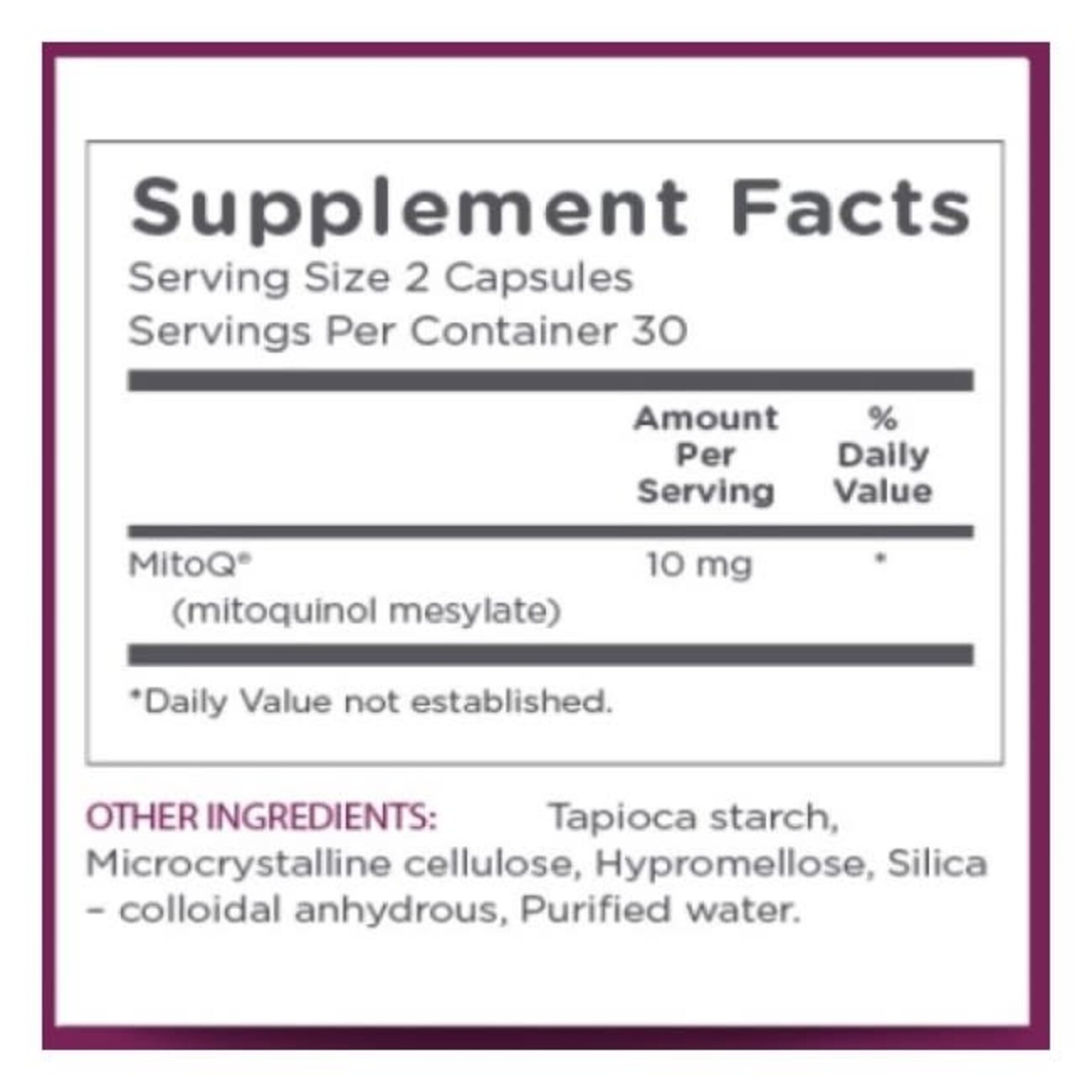 MitoQ 5mg