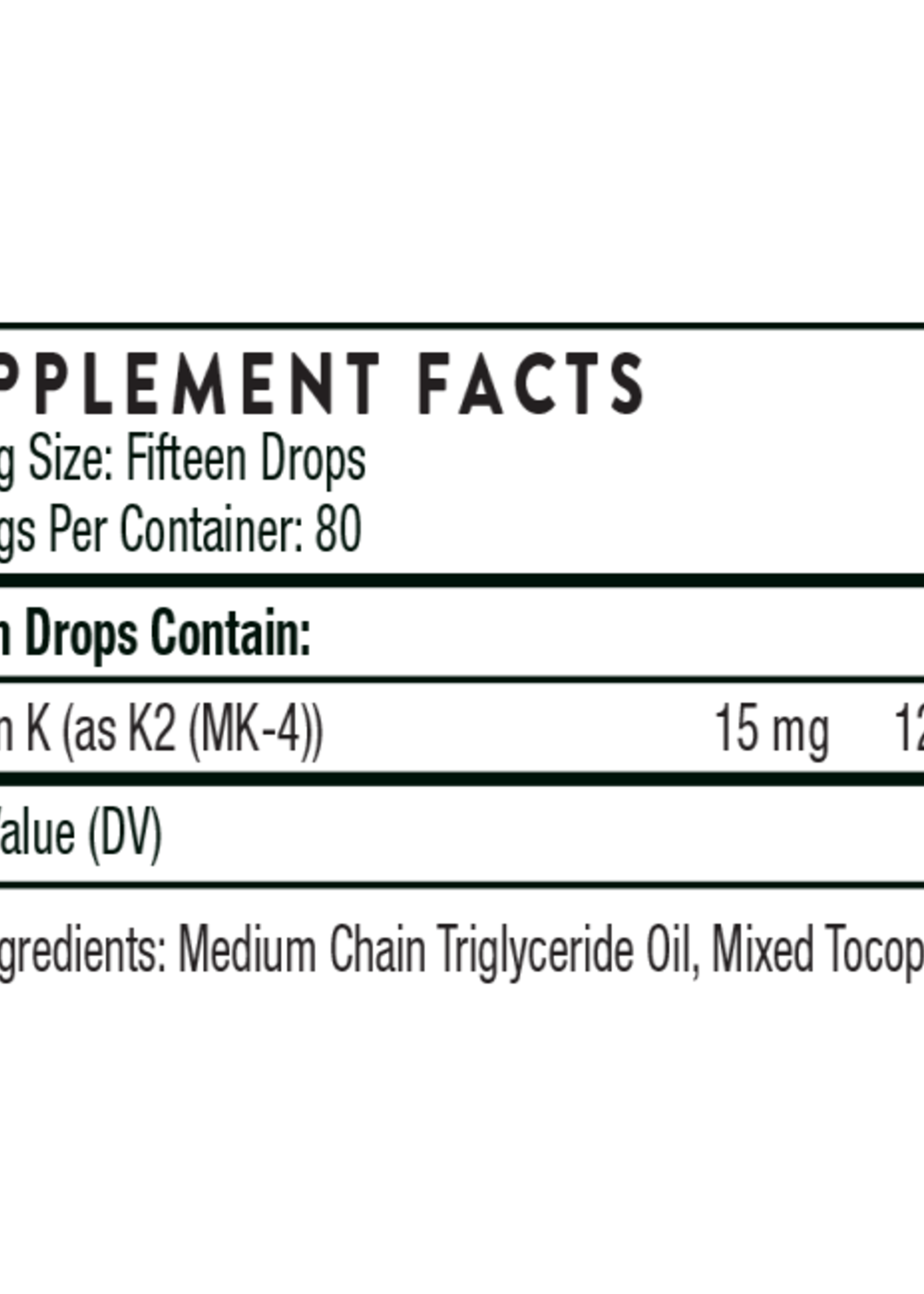 VITAMIN K2 LIQUID - Special Order