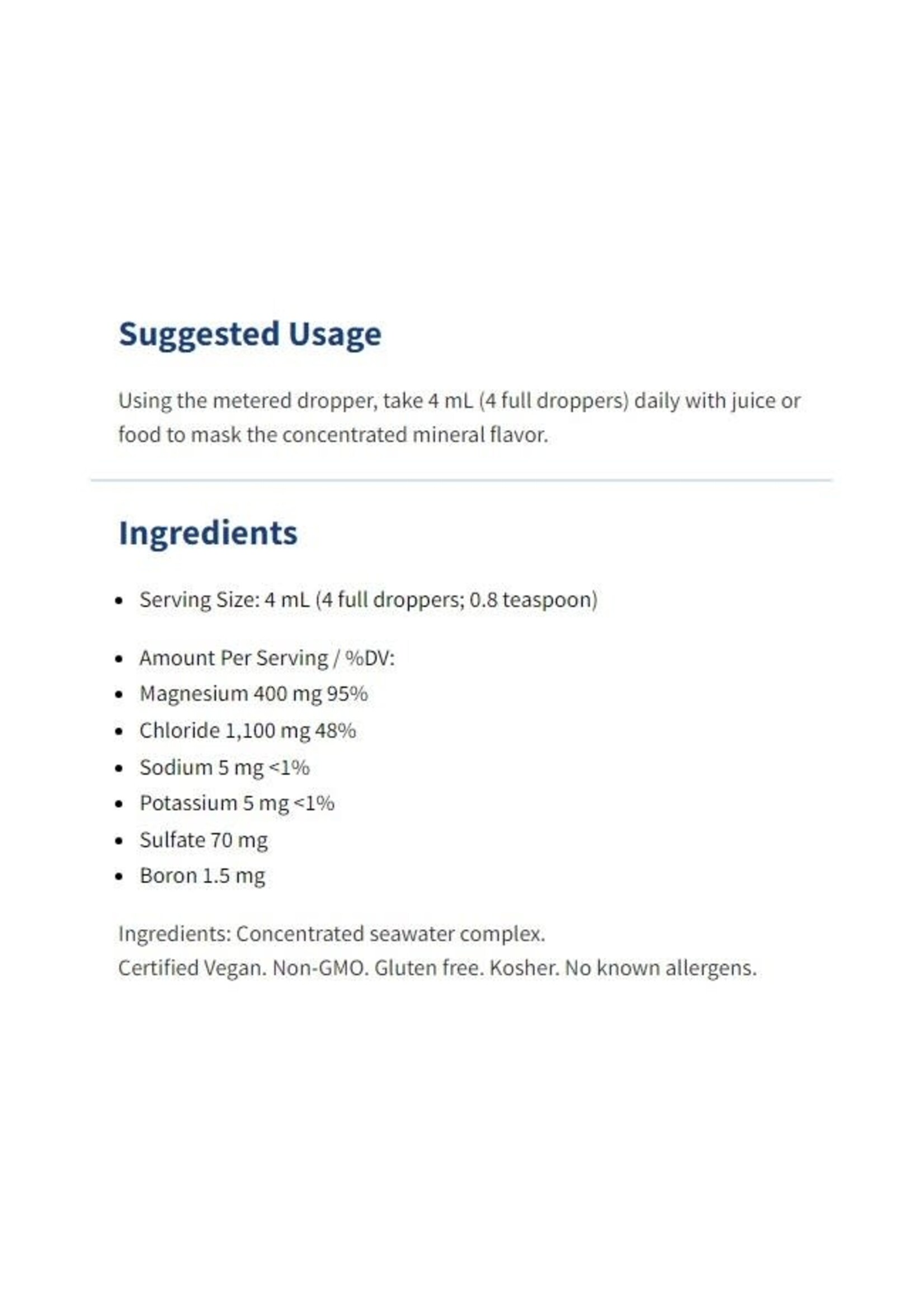 Liquid Magnesium 4oz