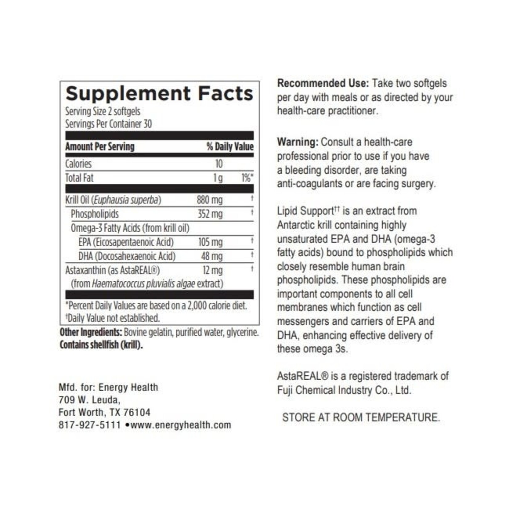 Lipid Support Krill Oil