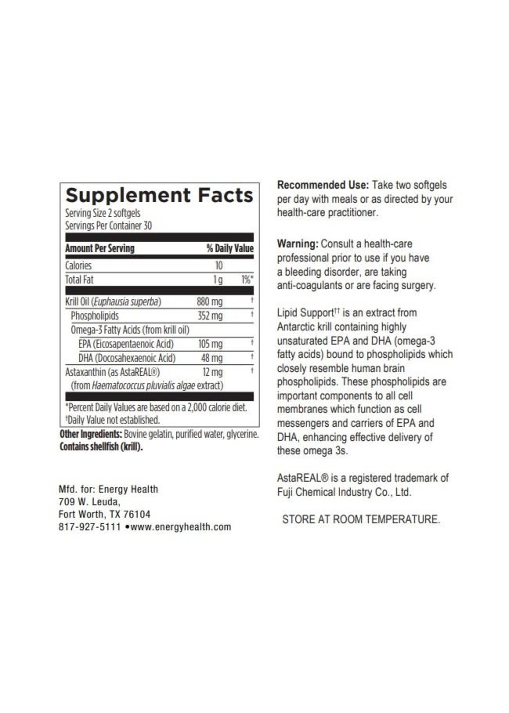 Lipid Support Krill Oil