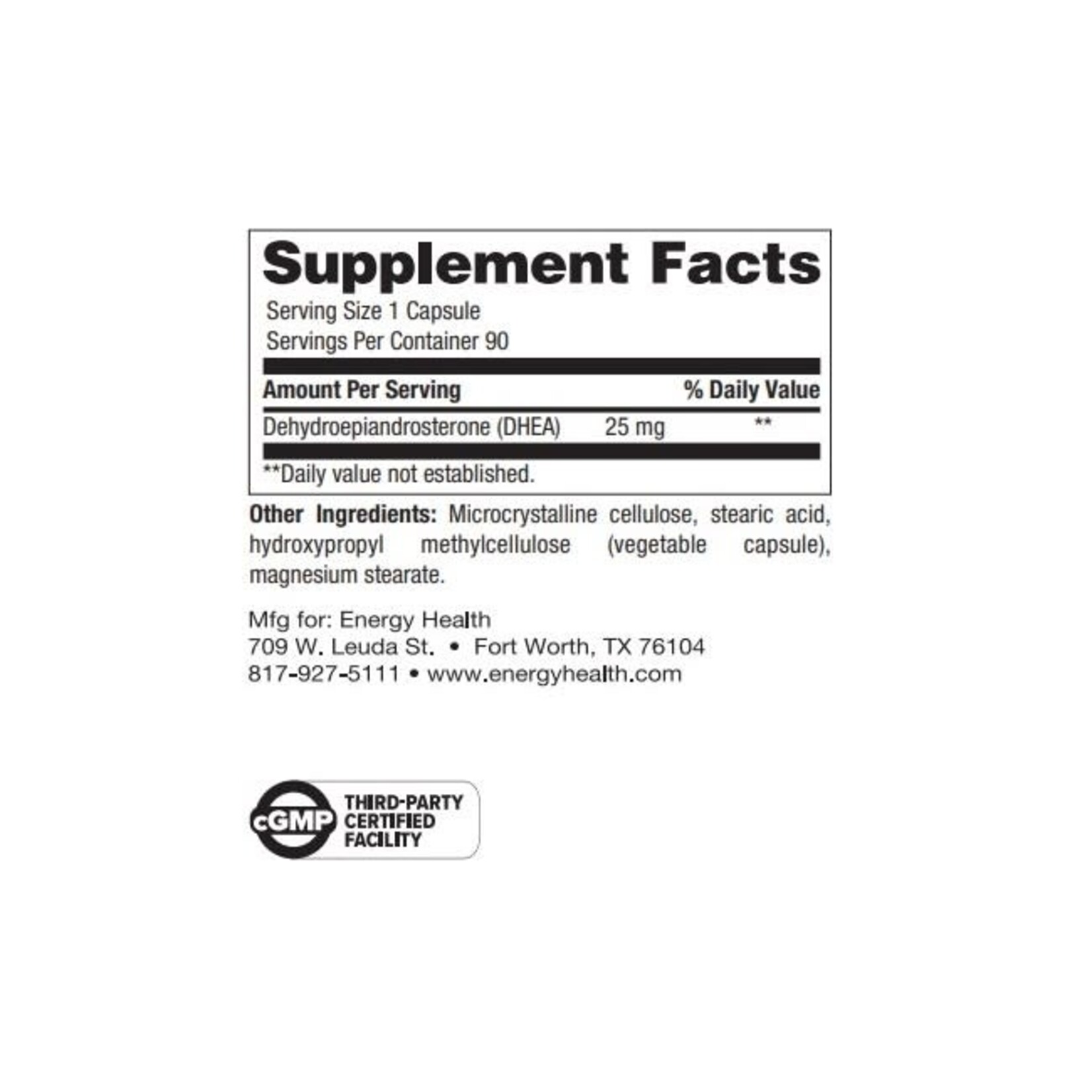 DHEA 25MG