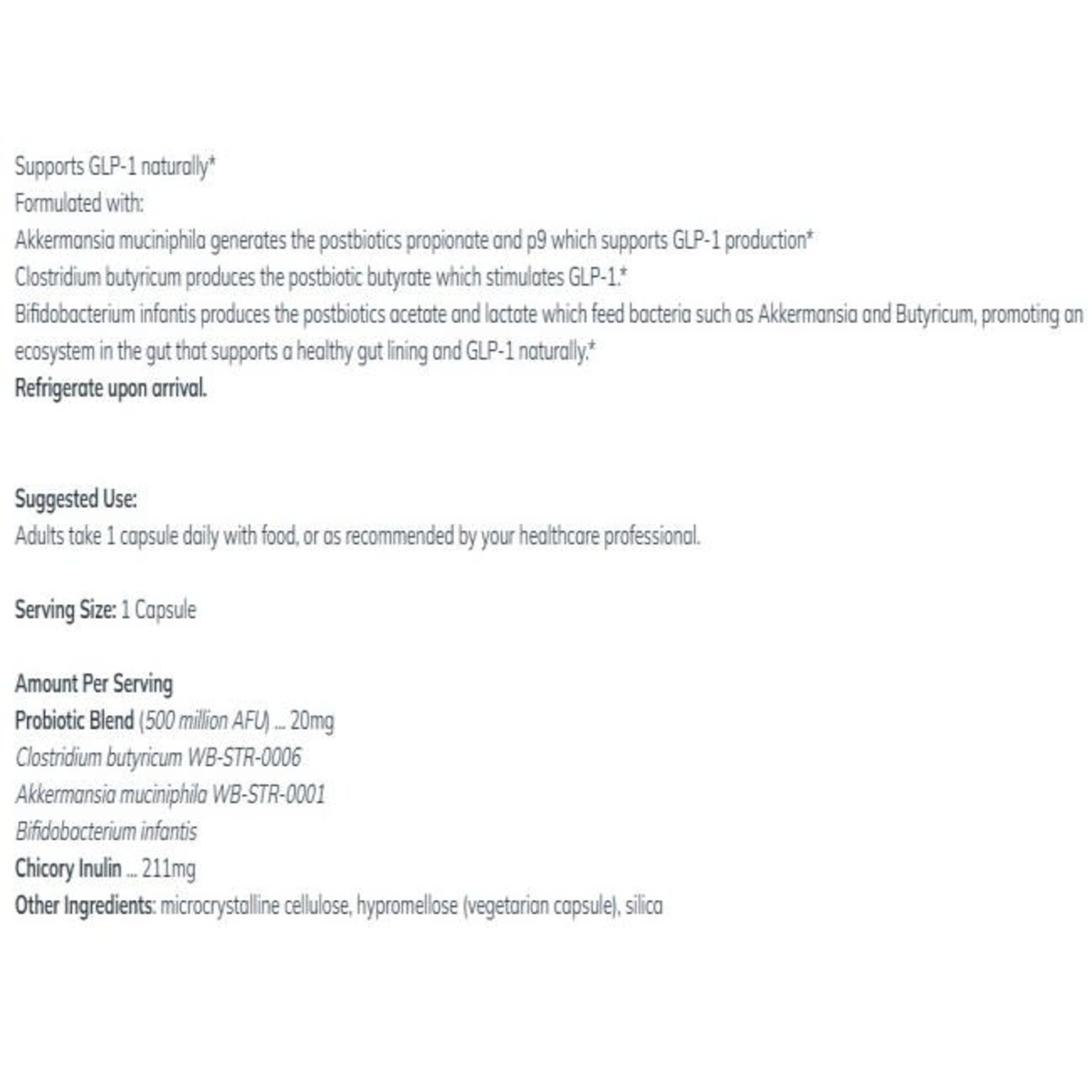 GLP-1 Probiotic