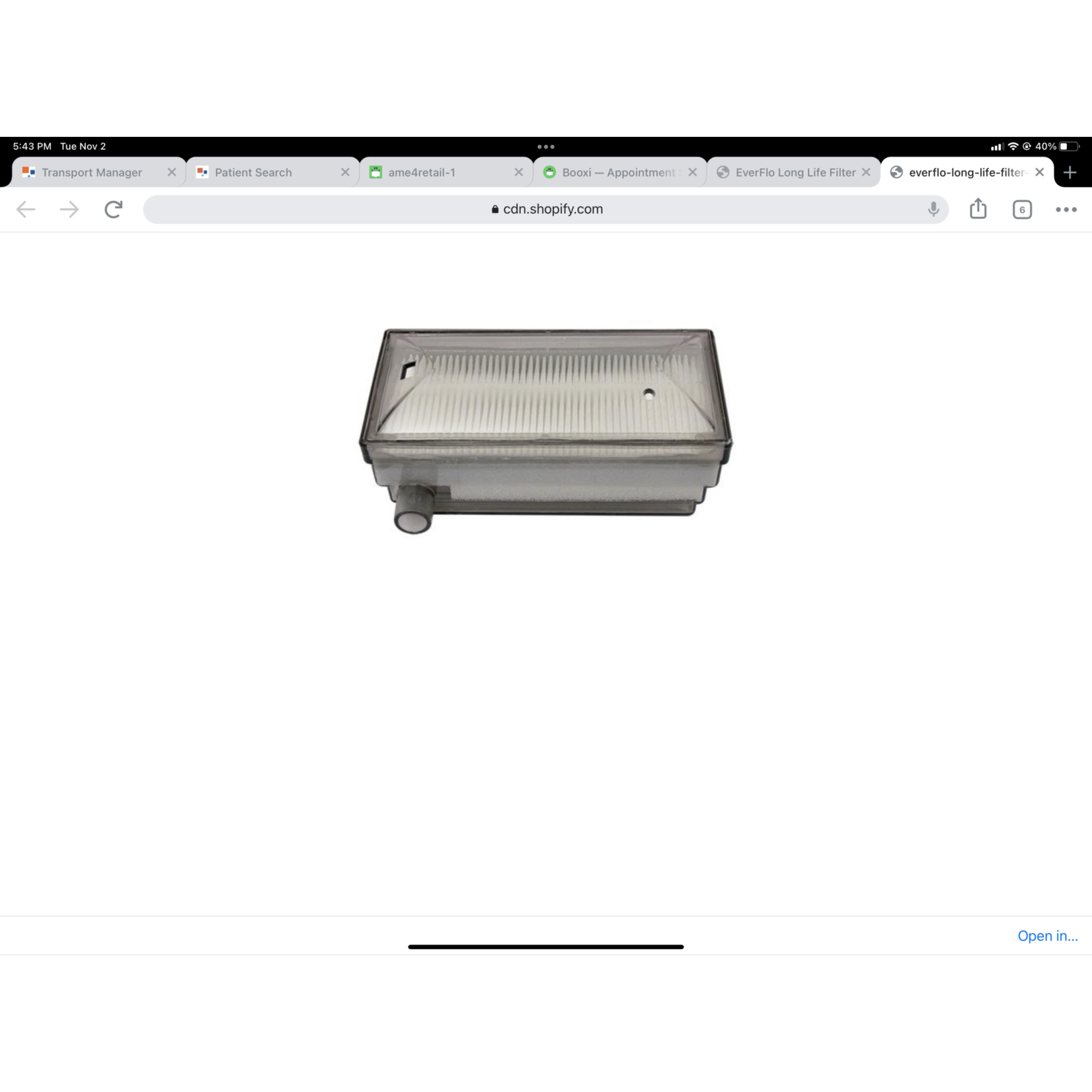 Everflo Intake filter