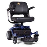 Golden Technologies LiteRider Transport Chair – 300 lbs. Capacity – Batteries Included BLUE