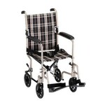 Nova LIGHTWEIGHT TRANSPORT CHAIR - 19" WITH SWING AWAY FOOTREST - CHAMPAGNE