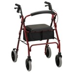 Nova ZOOM 24 ROLLING WALKER RED