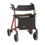 FORTE 20 ROLLING WALKER RED