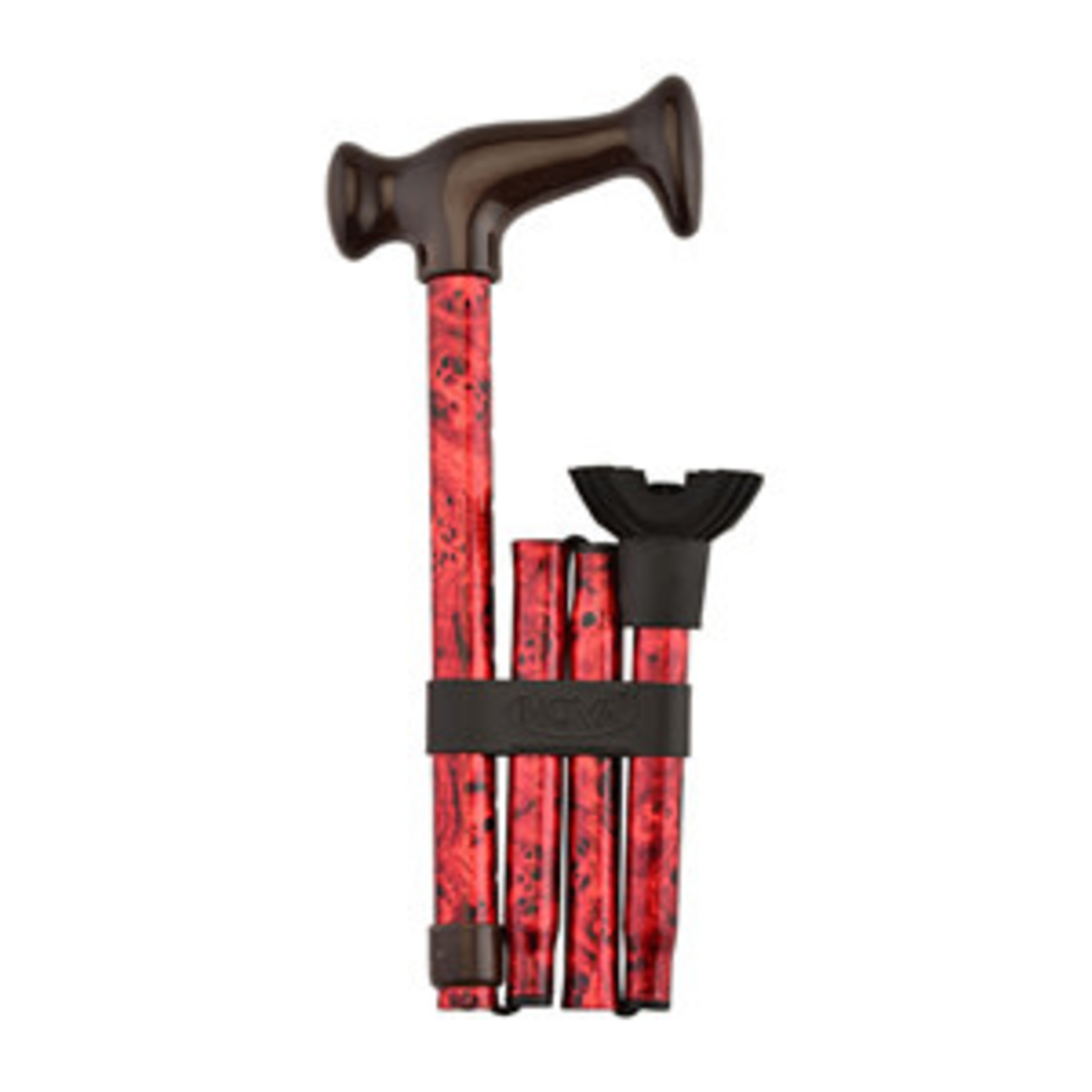 FOLDING CANE QT MAHOGANY