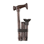 FOLDING CANE QT LEOPARD