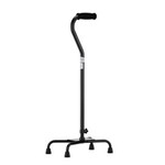 QUAD CANE LARGE BASE BLACK