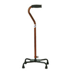 QUAD CANE LARGE BASE BRONZE
