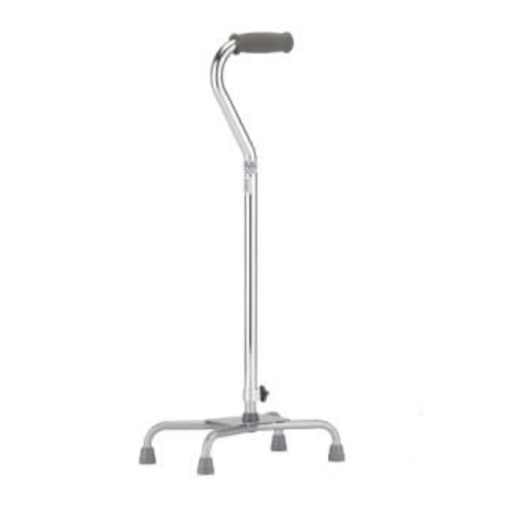 Nova QUAD CANE LARGE BASE SILVER