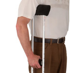 Nova CRUTCH CUSHION SET MICROFIBER BLACK