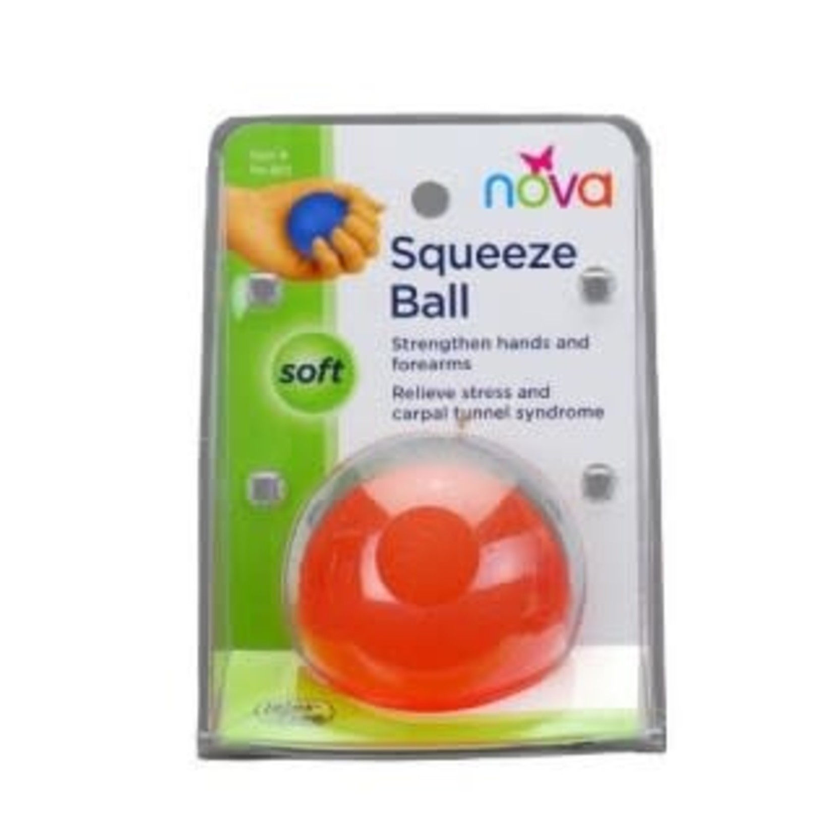 HAND SQUEEZE BALL SOFT ORANGE