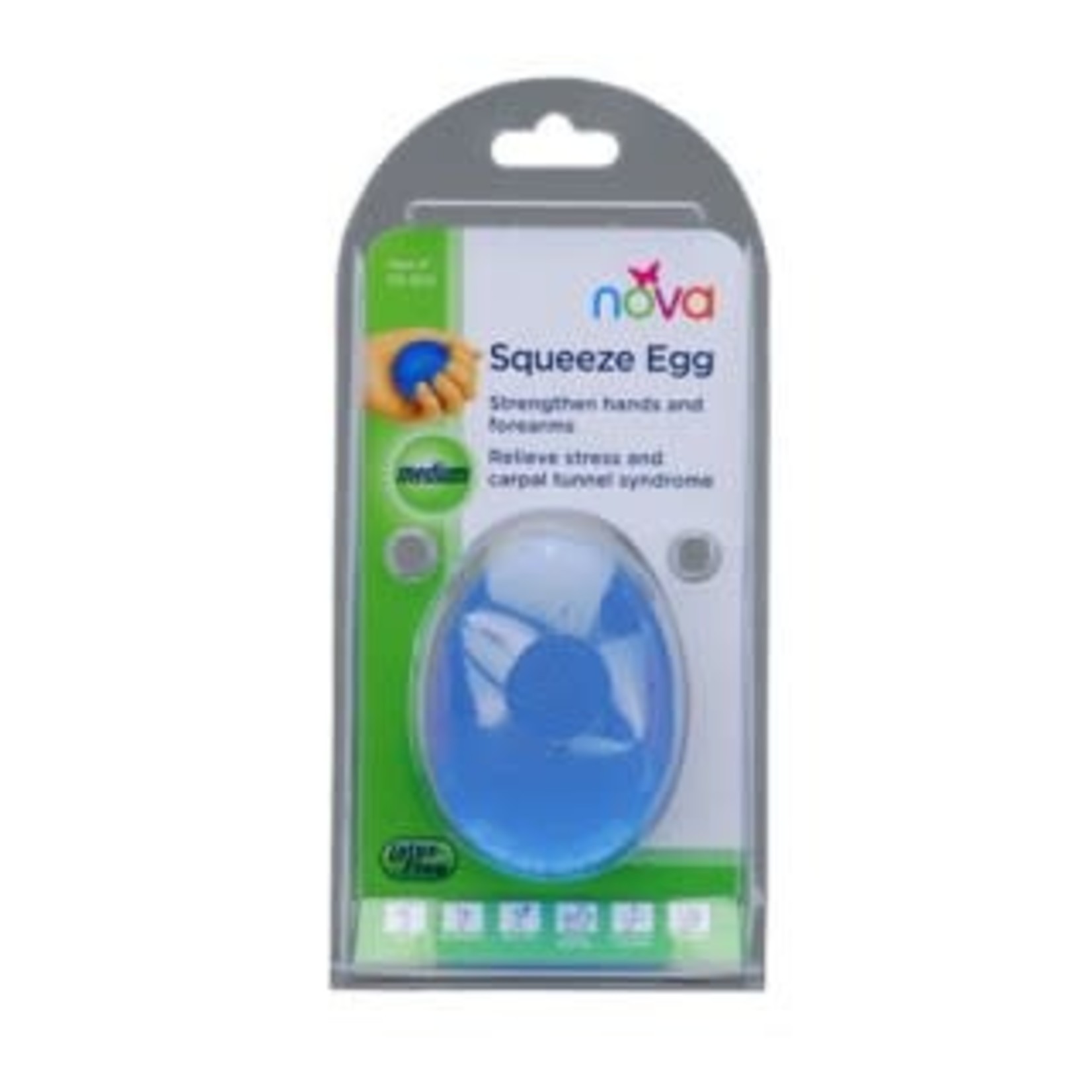 Nova HAND SQUEEZE EGG MEDIUM BLUE