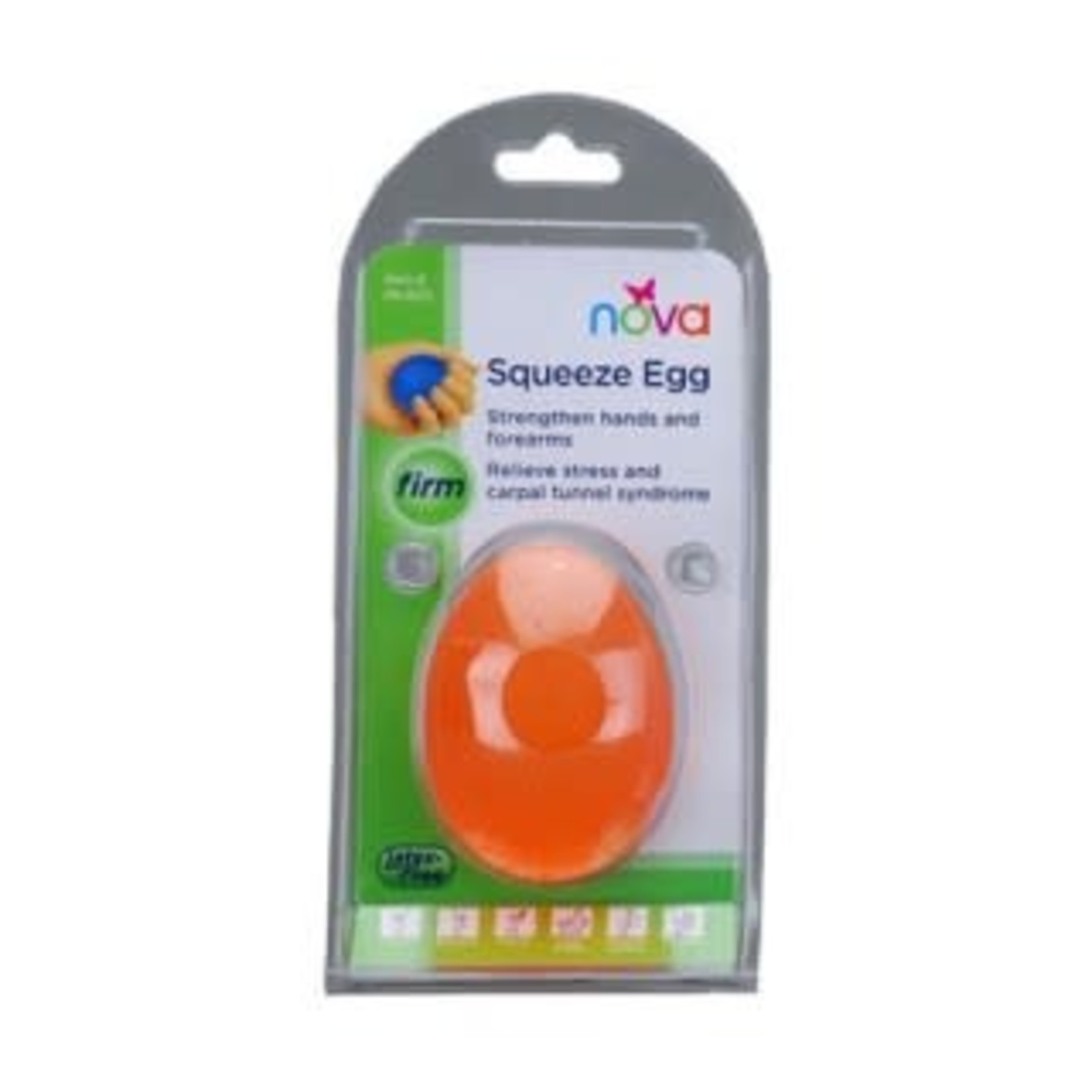 Nova HAND SQUEEZE EGG FIRM ORANGE