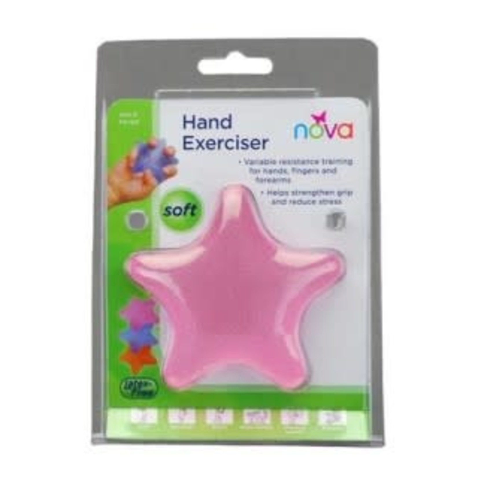HAND SQUEEZE STAR SOFT PINK