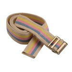 GAIT BELT 72"  STRIPES METAL B