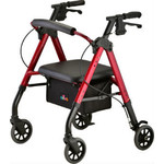 NEW STAR 6 PETITE ROLLATOR RED