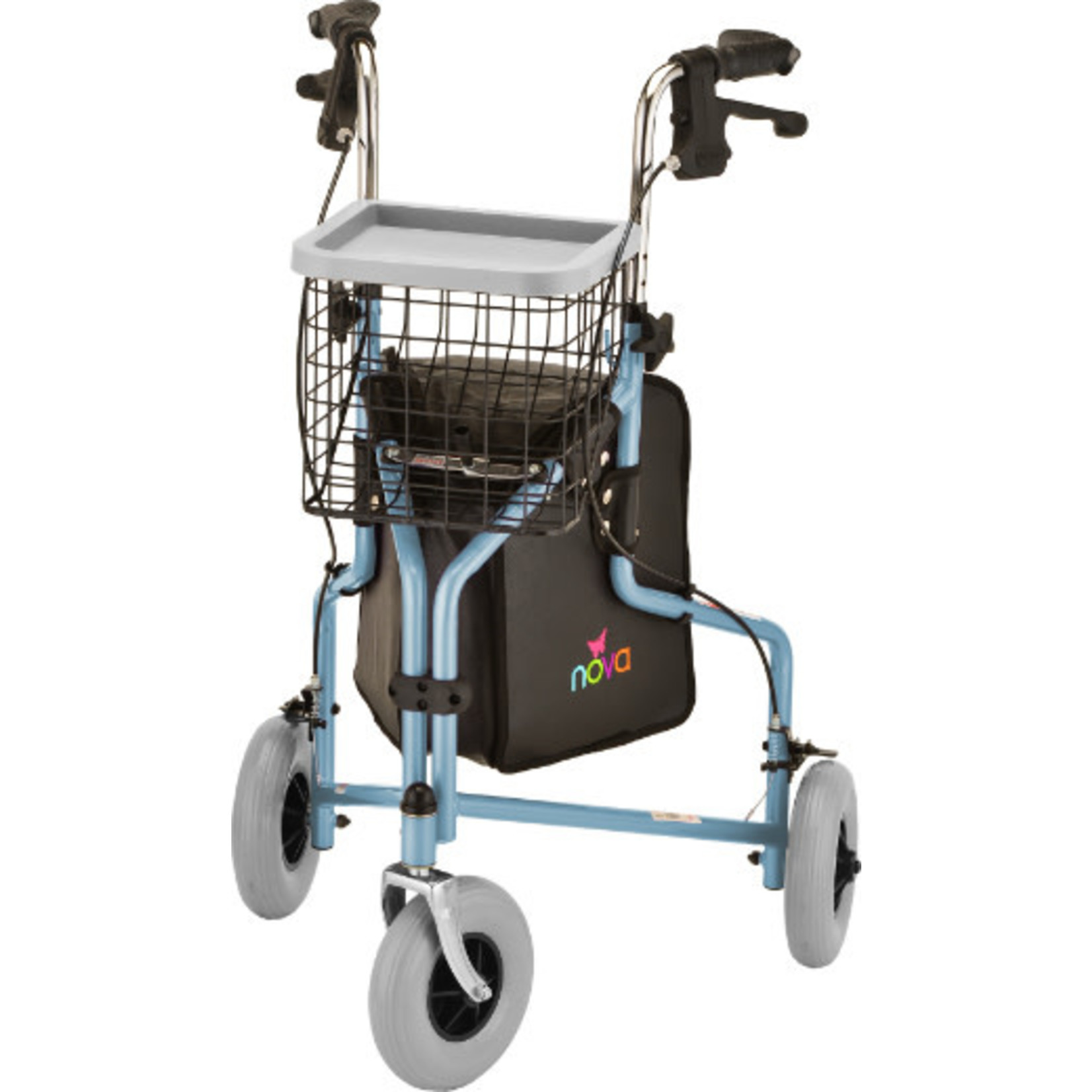 Nova TRAVELER 3 WHEEL ROLLING WALKER SKY BLUE