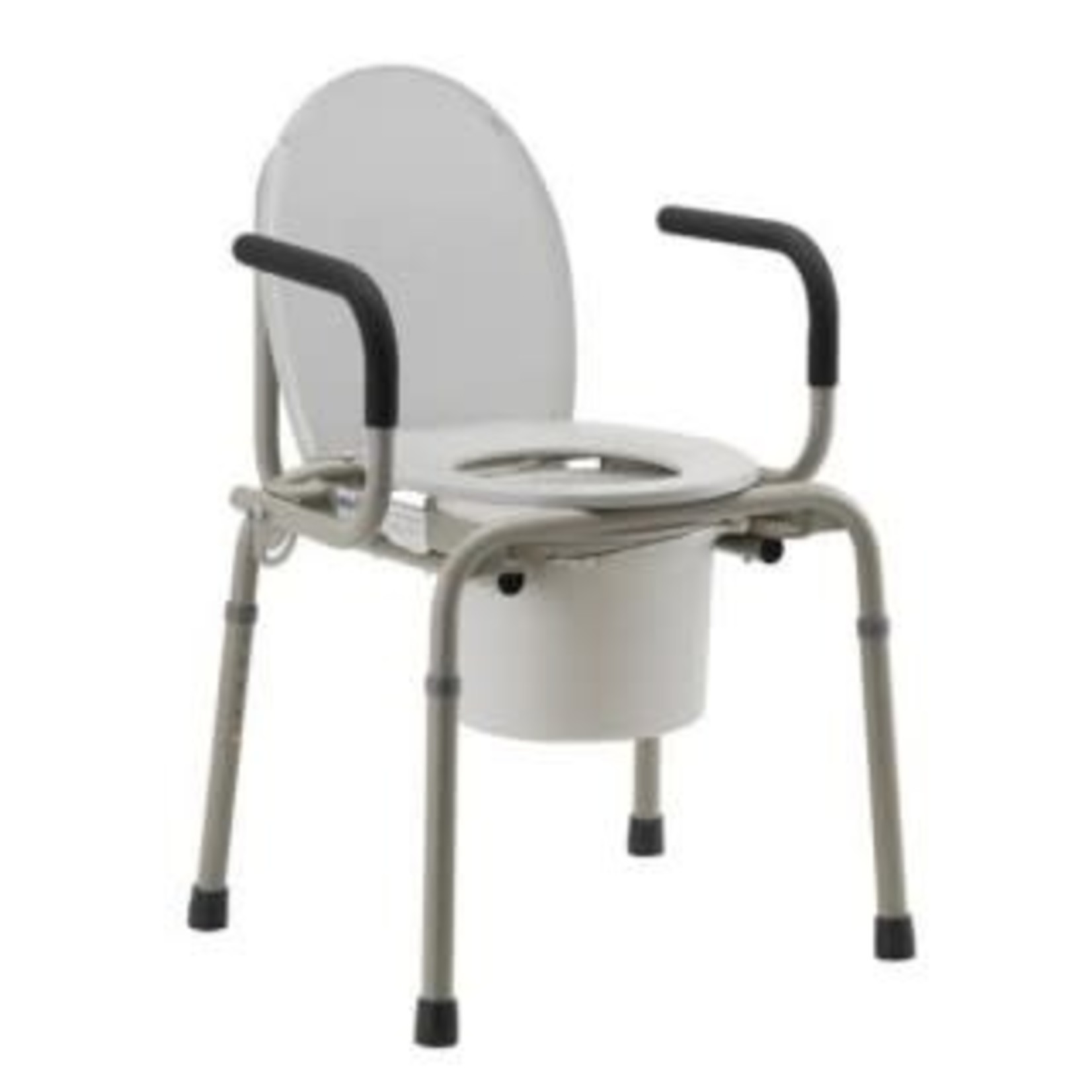 Nova DROP ARM COMMODE GRAY
