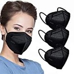 KN95 Face Mask Black 5 Layer Cup