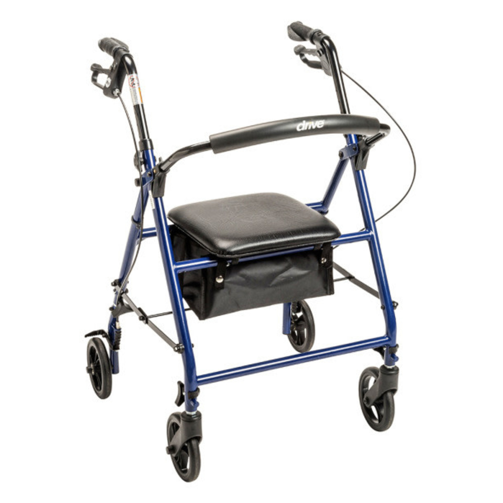 Rollator,6"4Whl.Alum.Blue,1/ea