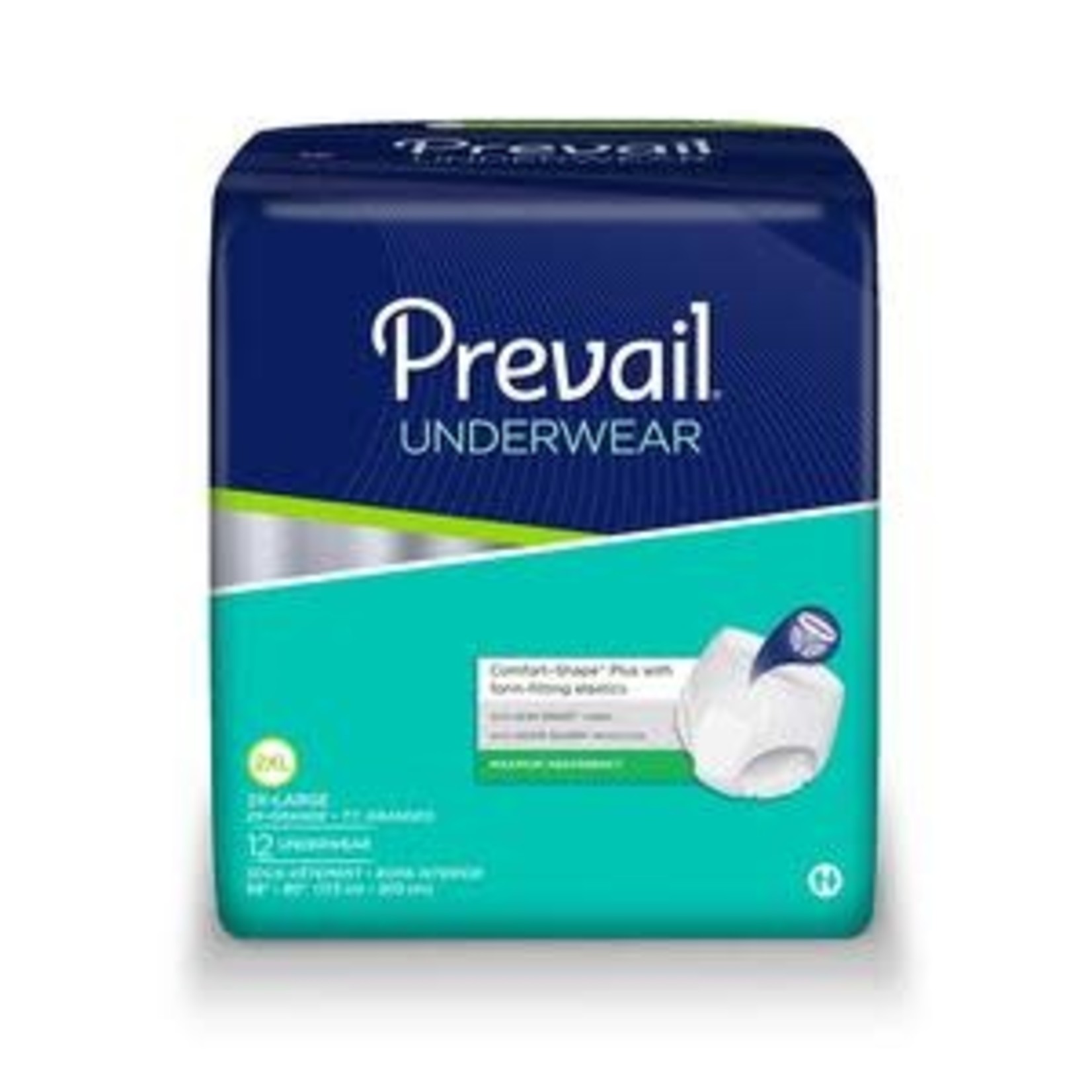 Prevail Prevail Protective Underwear 2X-Large 68" - 80” 12/Pack single