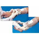Surgilast® Tubular Elastic Bandage Retainer, Contains Latex, for Small Hand, Arm, Leg, Foot 8" Working Stretch Size 2, 25 yds
