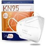 KN95 Face Mask 20 PCS,5 Layers Cup Dust Mask Against PM2.5 from Fire Smoke, Dust