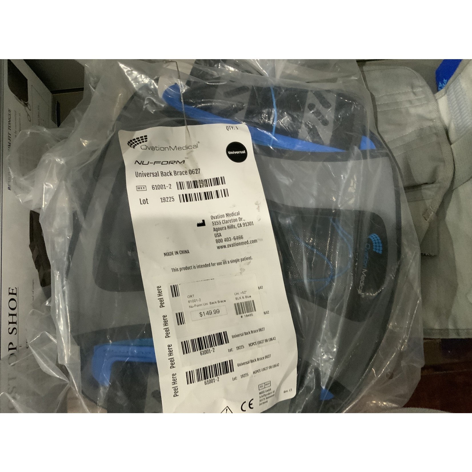 Nu-Form Univ. Back Brace