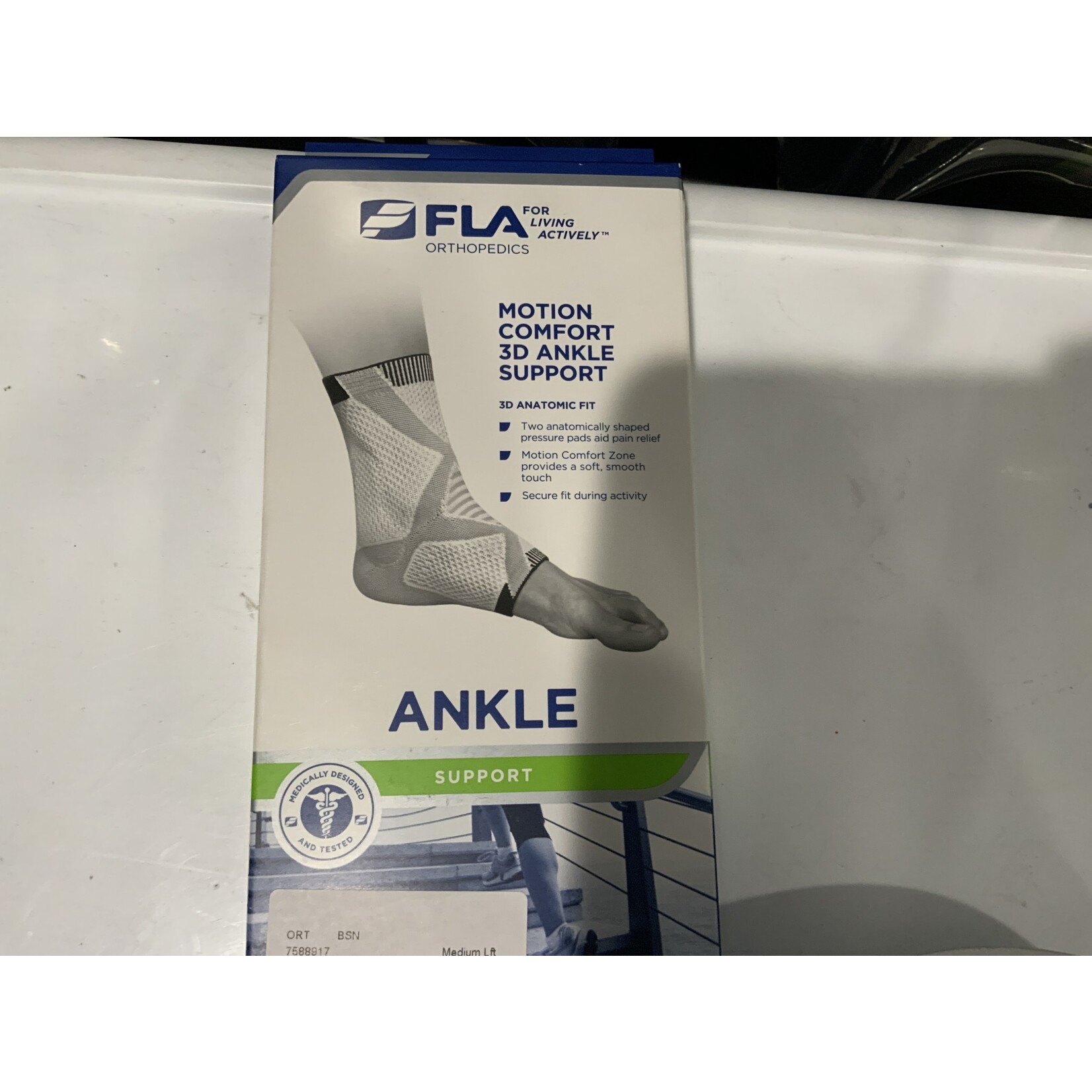 Motion Comfort 3D Ankle Support M Left